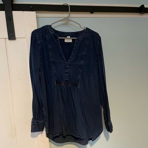 Loft size large chambray shirt